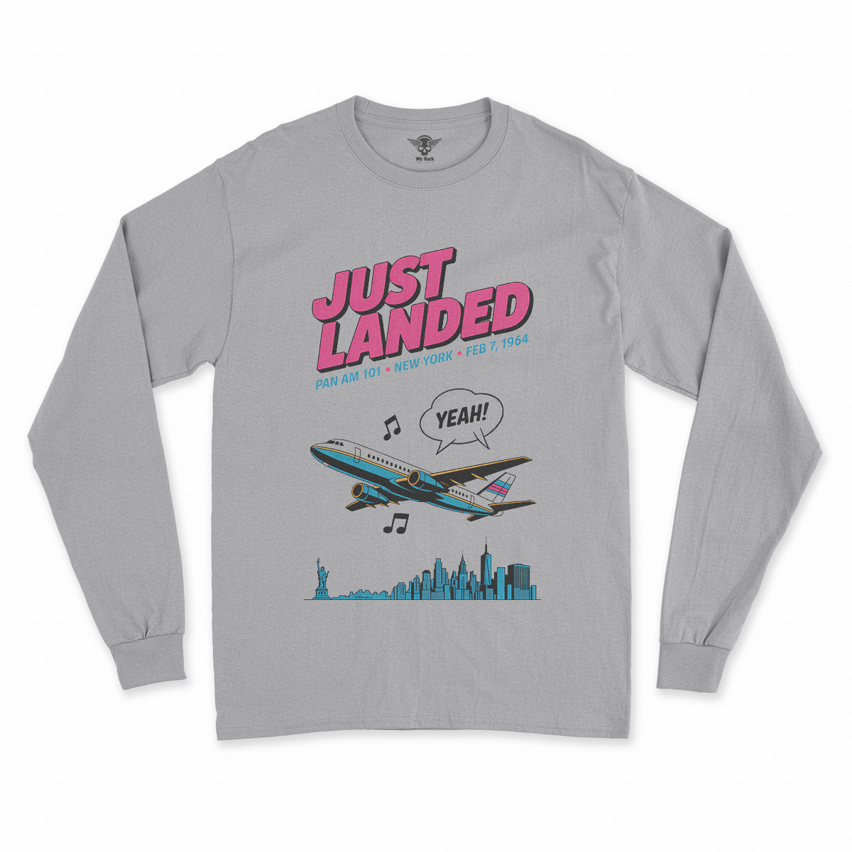 Just Landed — Pan Am 101 — New York February 1964 Rock Tee — Design II
