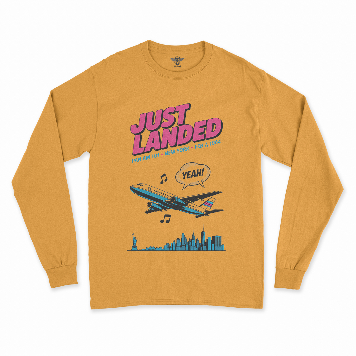 Just Landed — Pan Am 101 — New York February 1964 Rock Tee — Design II
