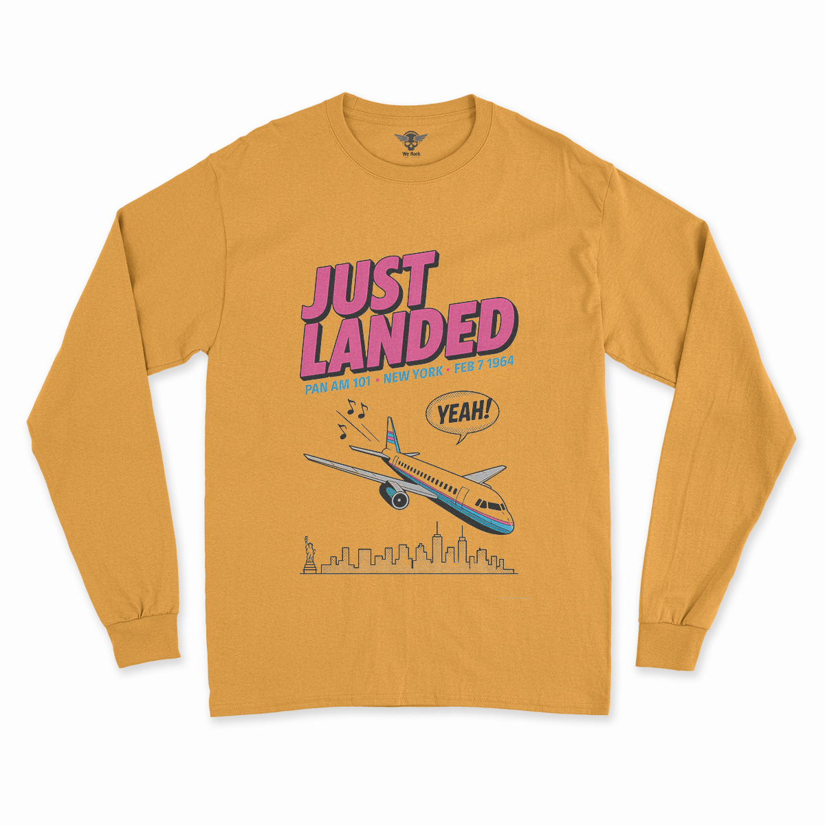 Just Landed — Pan Am 101 — New York February 1964 Rock Tee — Design III