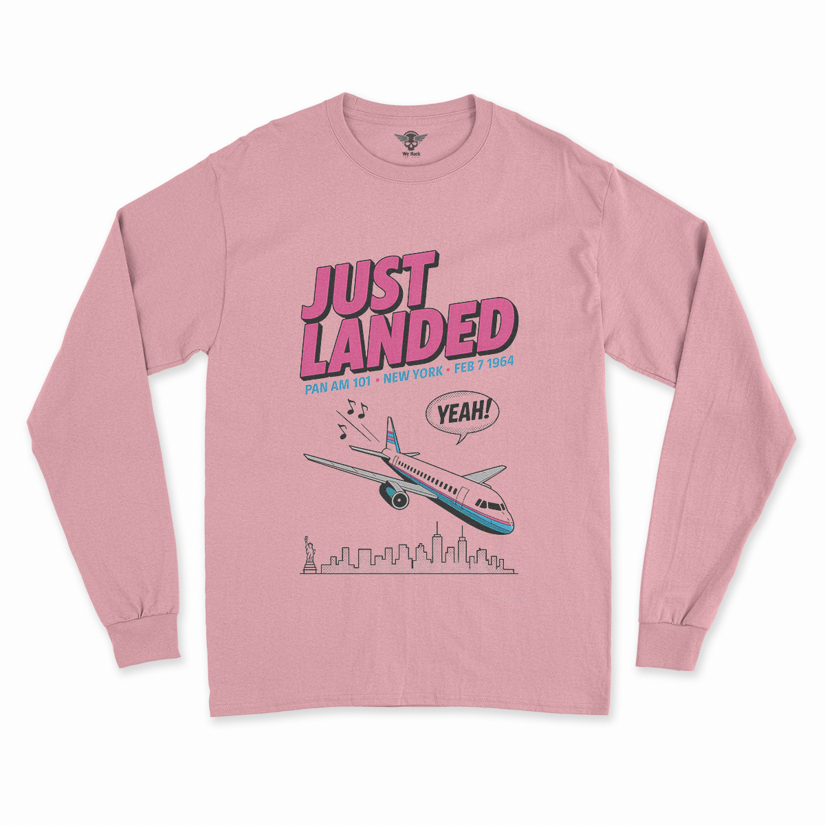 Just Landed — Pan Am 101 — New York February 1964 Rock Tee — Design III