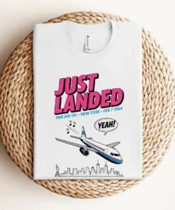Just Landed — Pan Am 101 — New York February 1964 Rock Tee — Design III