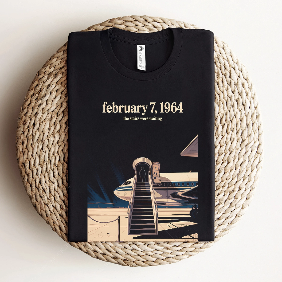 Just Landed — Pan Am 101 — New York February 1964 Rock Tee — Design III