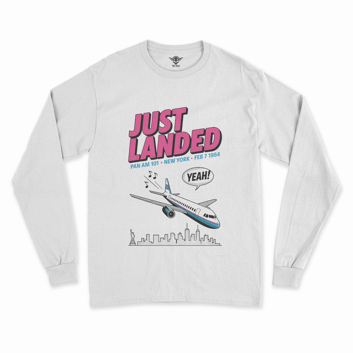 Just Landed — Pan Am 101 — New York February 1964 Rock Tee — Design III