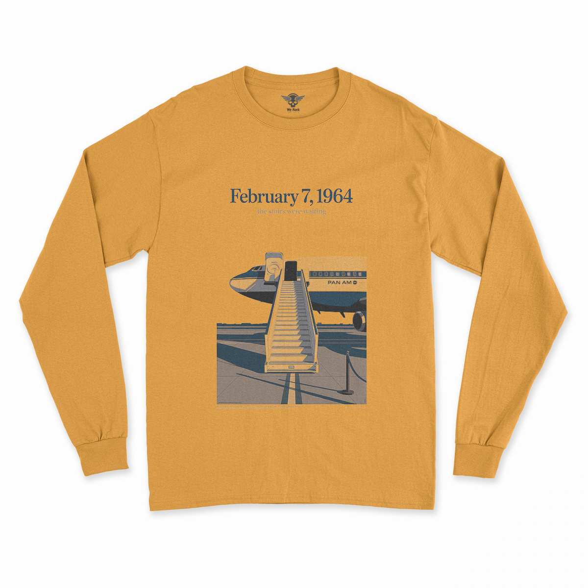 Just Landed — Pan Am 101 — New York February 1964 Rock Tee — Design IV