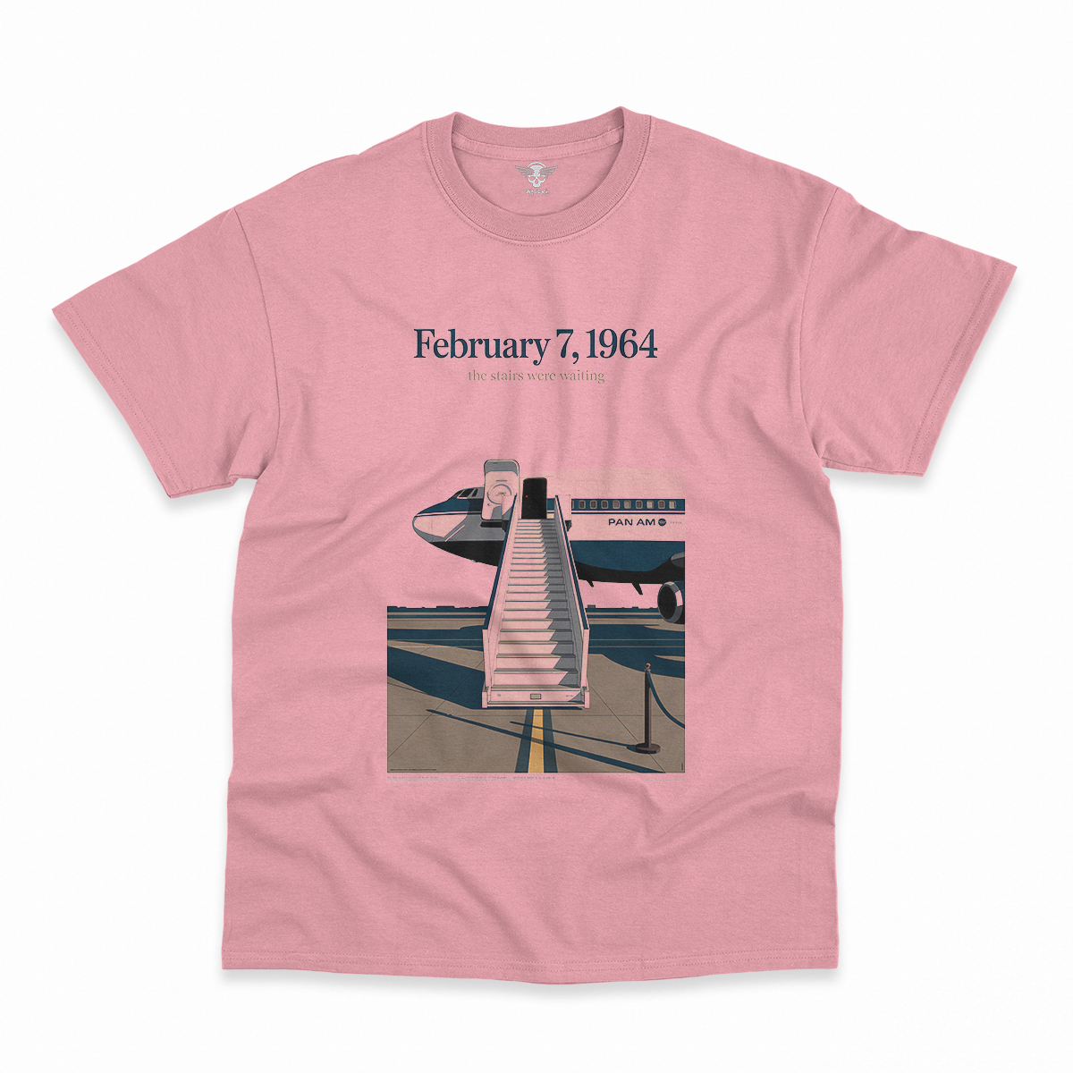 Just Landed — Pan Am 101 — New York February 1964 Rock Tee — Design IV