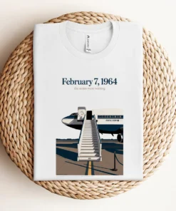 Just Landed — Pan Am 101 — New York February 1964 Rock Tee — Design IV
