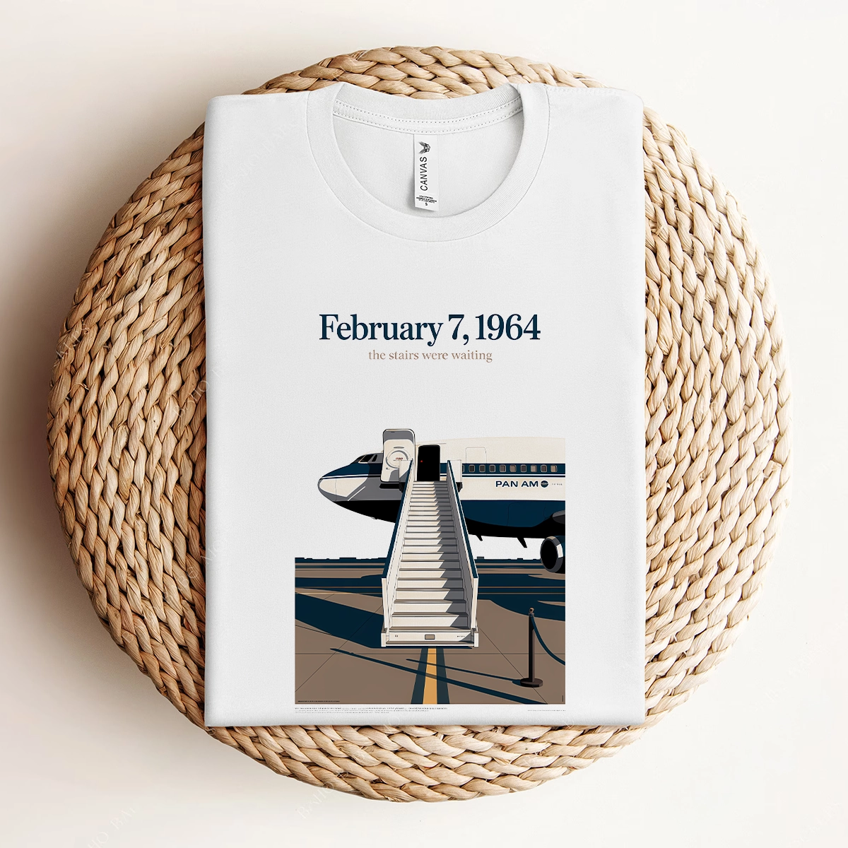 Just Landed — Pan Am 101 — New York February 1964 Rock Tee — Design IV