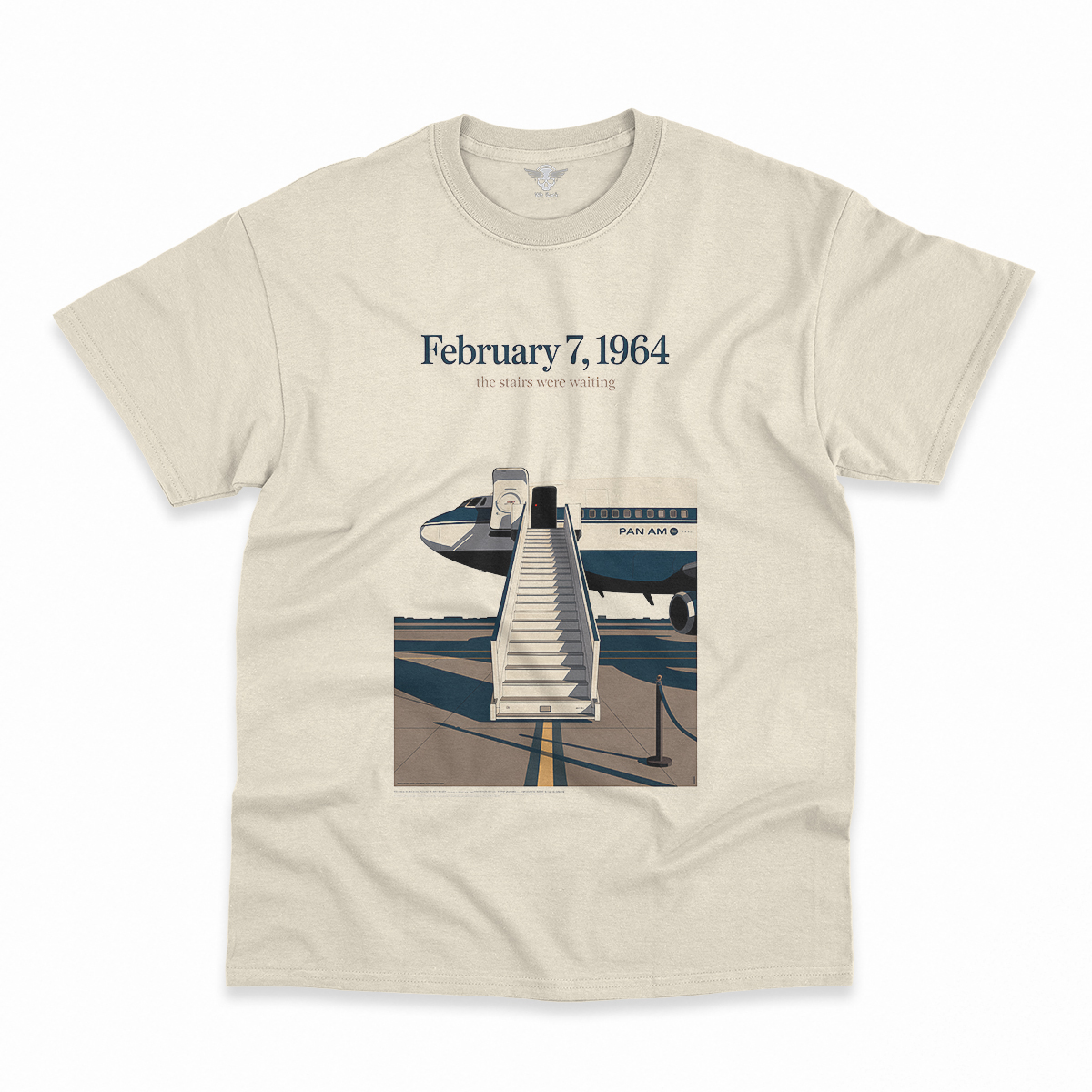 Just Landed — Pan Am 101 — New York February 1964 Rock Tee — Design IV