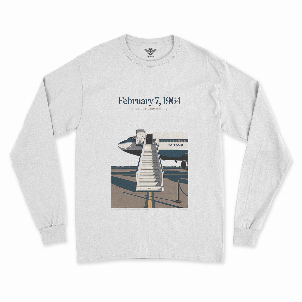Just Landed — Pan Am 101 — New York February 1964 Rock Tee — Design IV