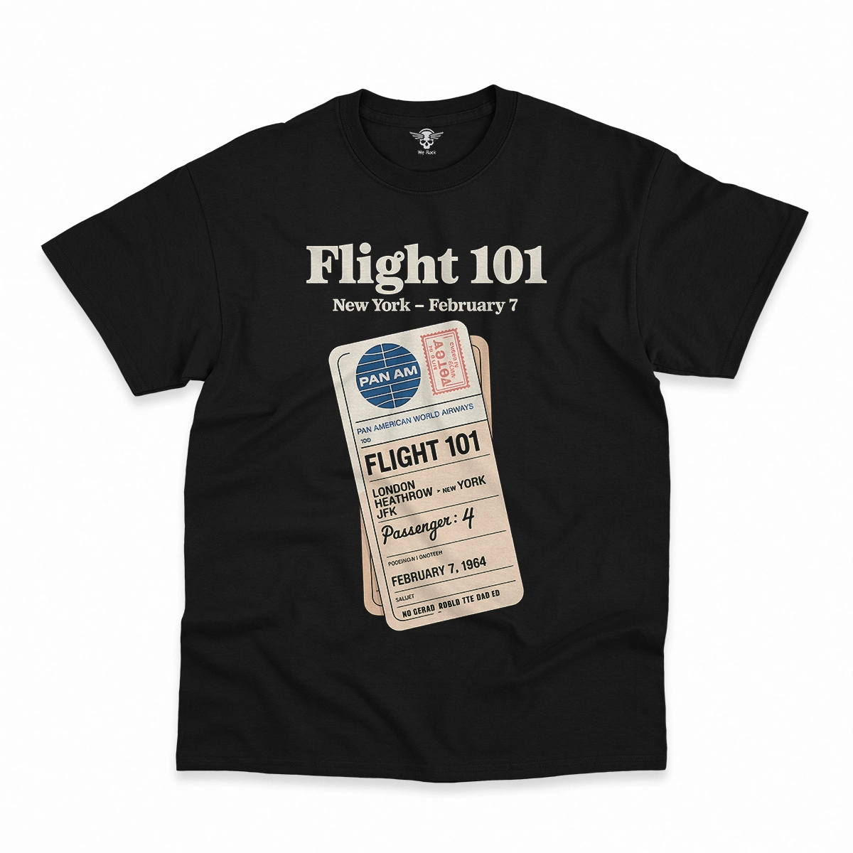 Just Landed — Pan Am 101 — New York February 1964 Rock Tee — Heritage Edition