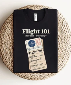 Just Landed — Pan Am 101 — New York February 1964 Rock Tee — Heritage Edition