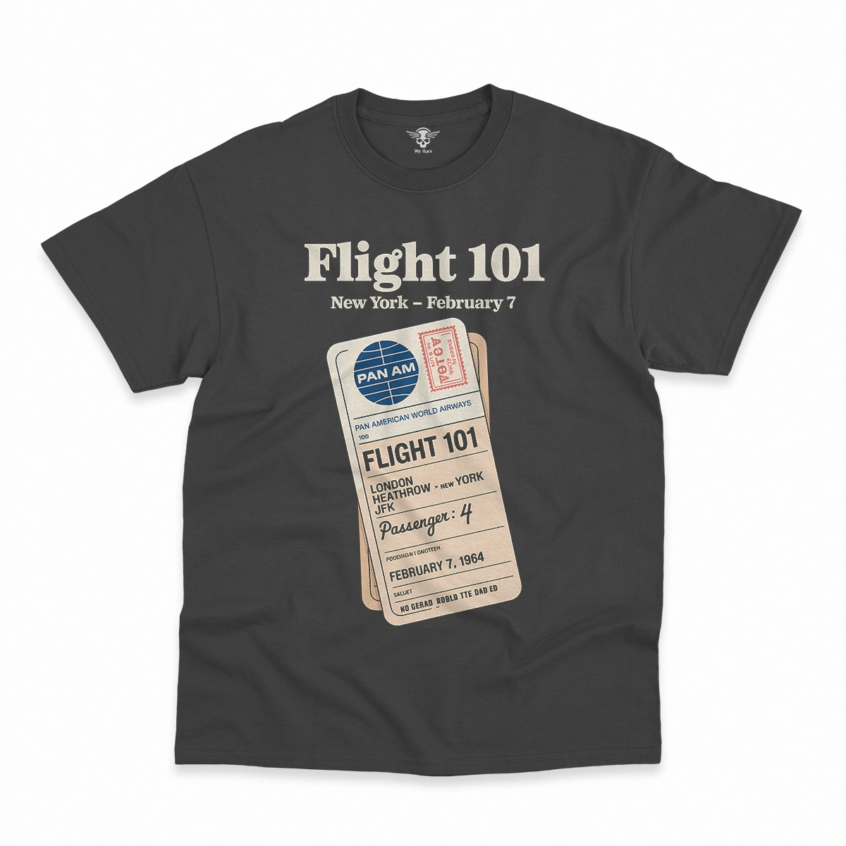 Just Landed — Pan Am 101 — New York February 1964 Rock Tee — Heritage Edition