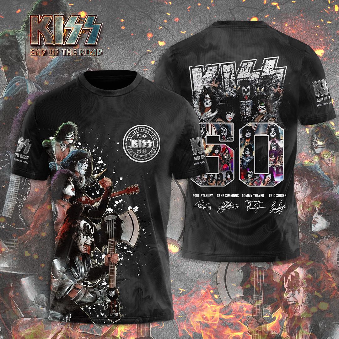 KISS All Over Print Shirt KSSAOPS2111 (160)