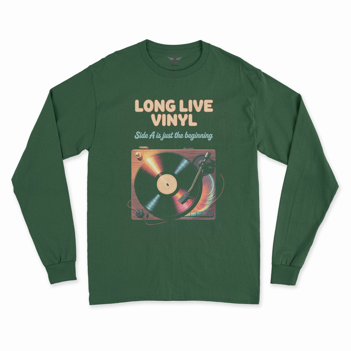 Long Live Vinyl — Side A Is Just the Beginning Rock Tee — Design I