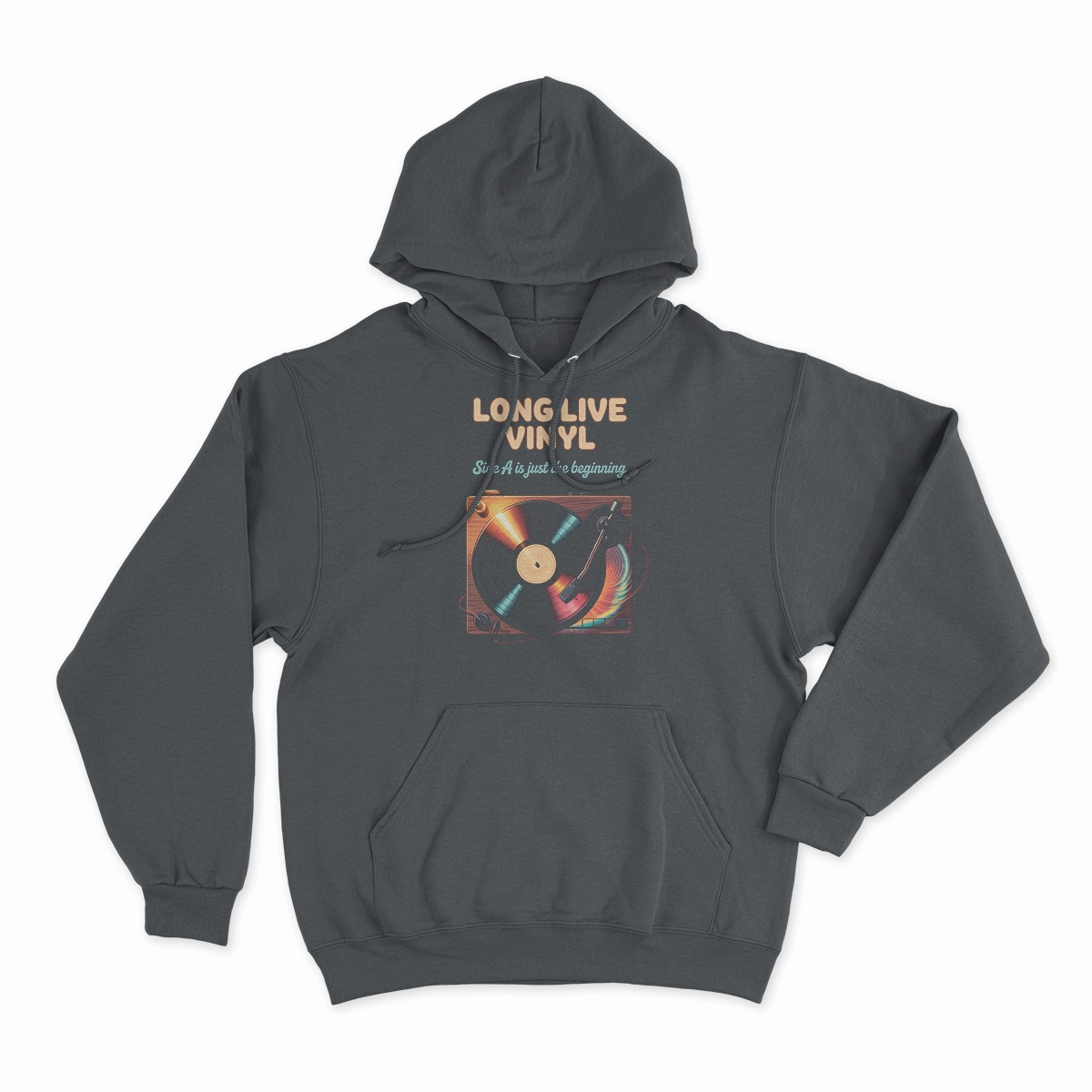 Long Live Vinyl — Side A Is Just the Beginning Rock Tee — Design I