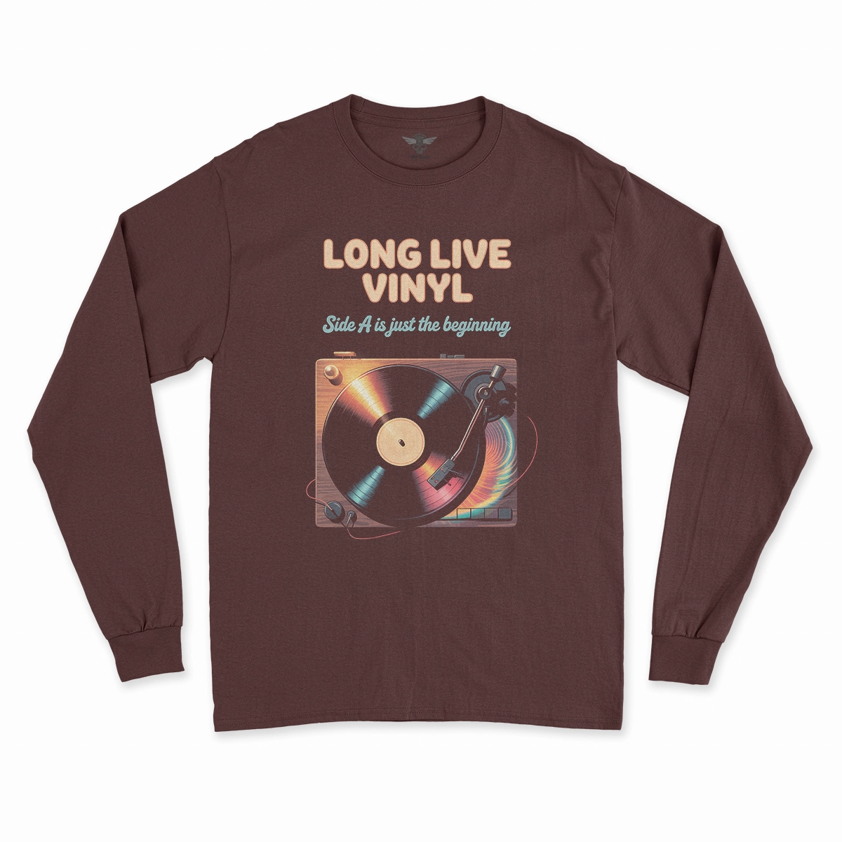 Long Live Vinyl — Side A Is Just the Beginning Rock Tee — Design I