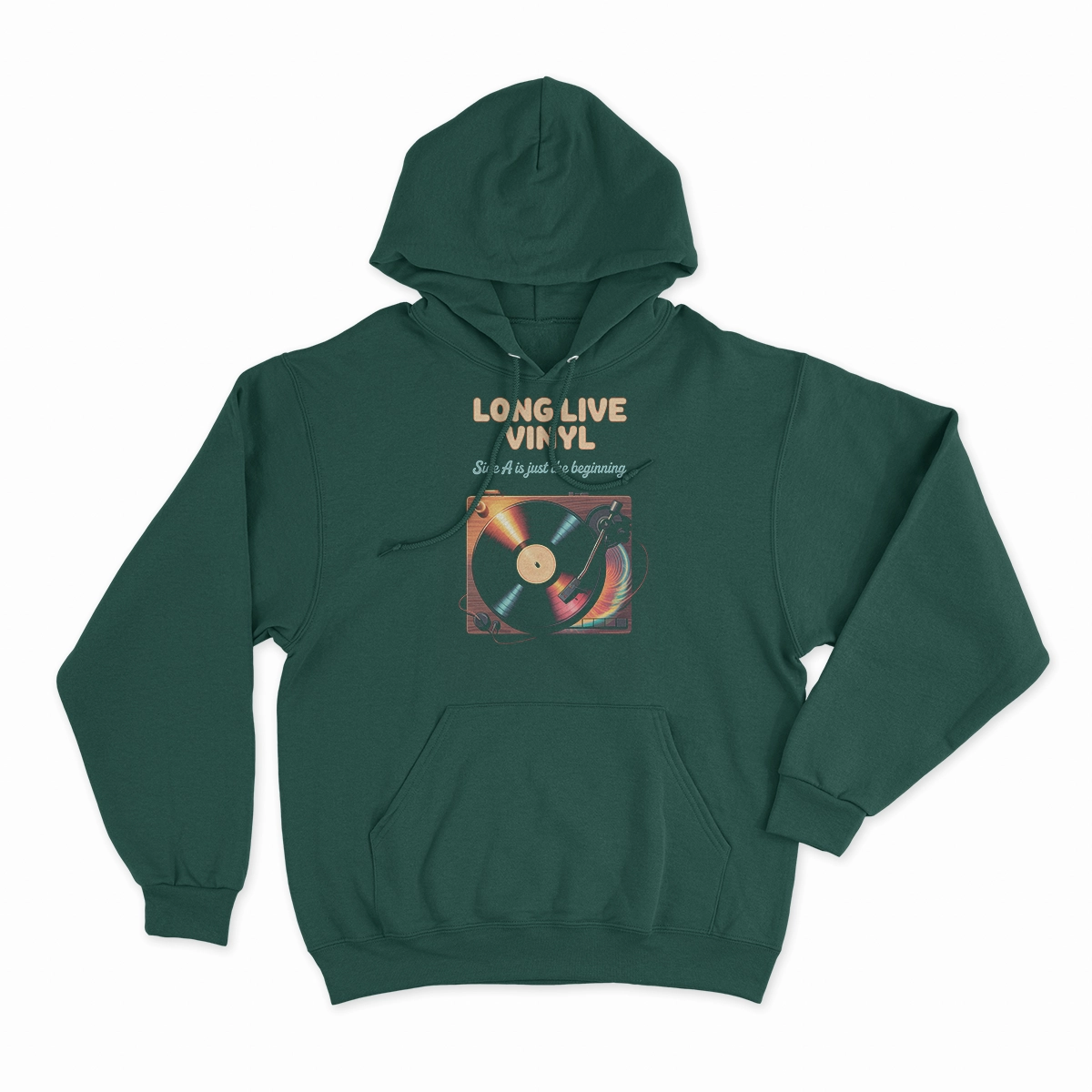 Long Live Vinyl — Side A Is Just the Beginning Rock Tee — Design I