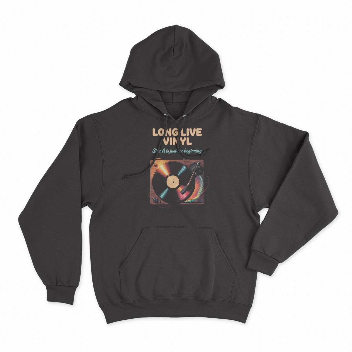 Long Live Vinyl — Side A Is Just the Beginning Rock Tee — Design I
