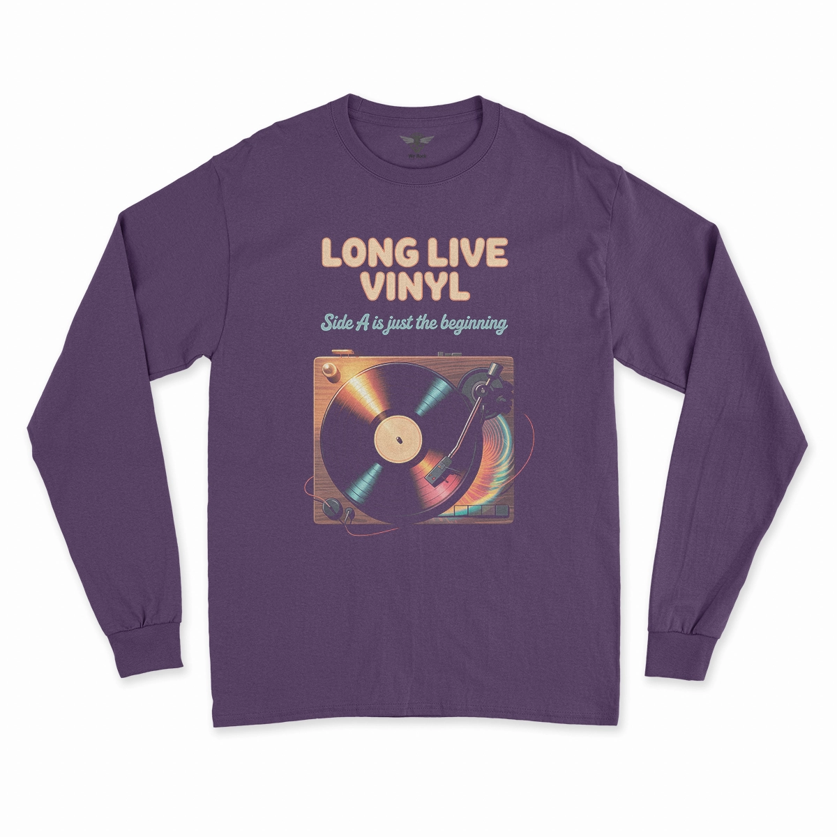 Long Live Vinyl — Side A Is Just the Beginning Rock Tee — Design I