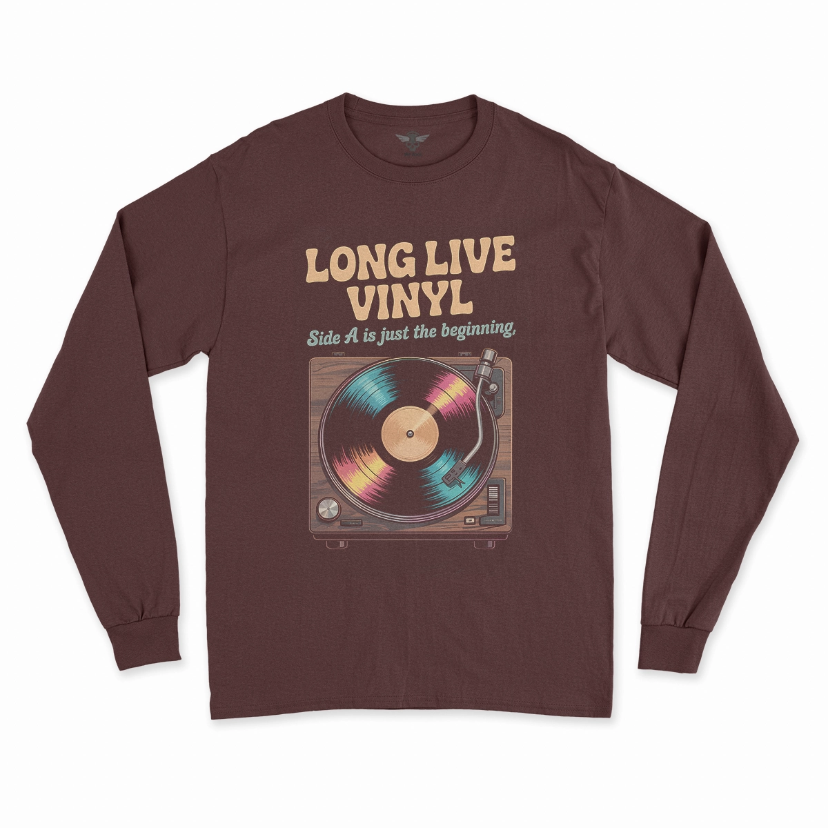Long Live Vinyl — Side A Is Just the Beginning Rock Tee — Design II