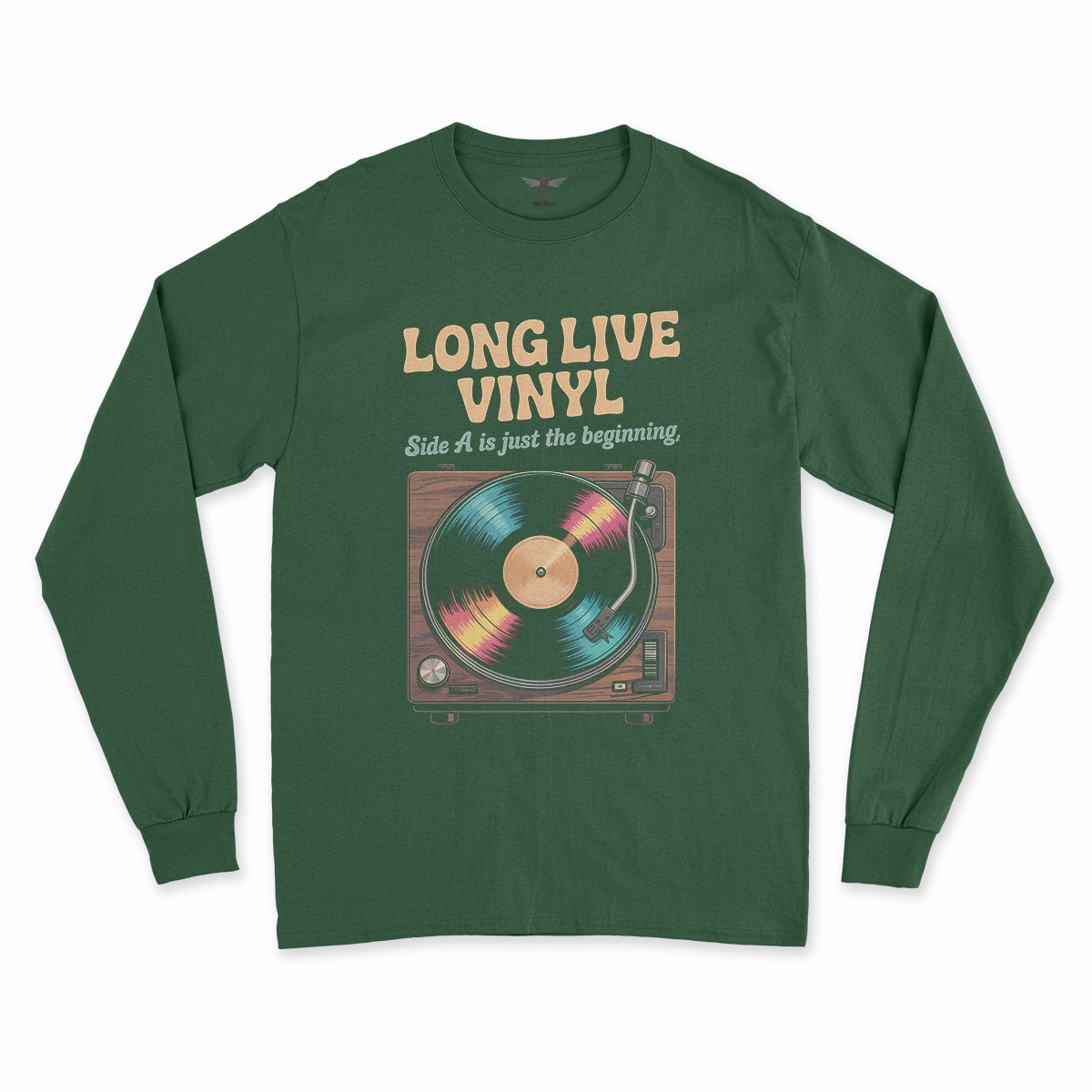 Long Live Vinyl — Side A Is Just the Beginning Rock Tee — Design II