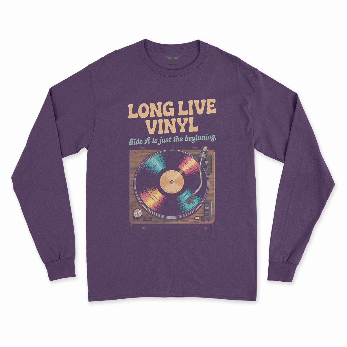 Long Live Vinyl — Side A Is Just the Beginning Rock Tee — Design II