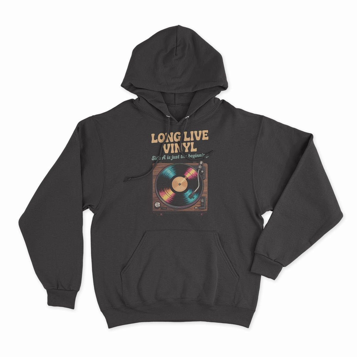 Long Live Vinyl — Side A Is Just the Beginning Rock Tee — Design II