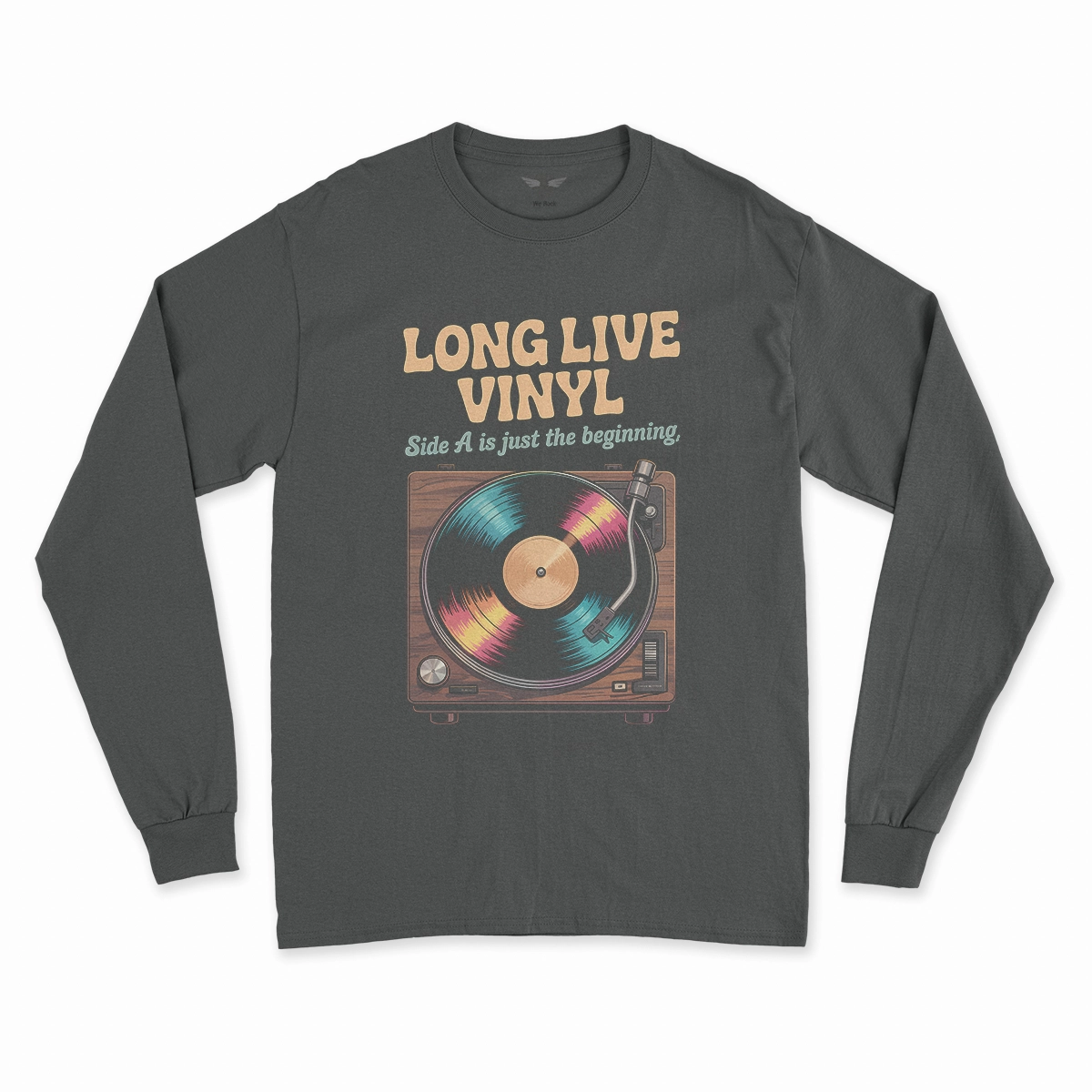 Long Live Vinyl — Side A Is Just the Beginning Rock Tee — Design II