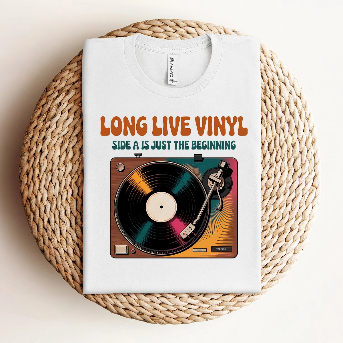 Long Live Vinyl — Side A Is Just the Beginning Rock Tee