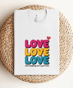 Love Love Love — 1960s Pop Art Rock Heritage Tee — Design II