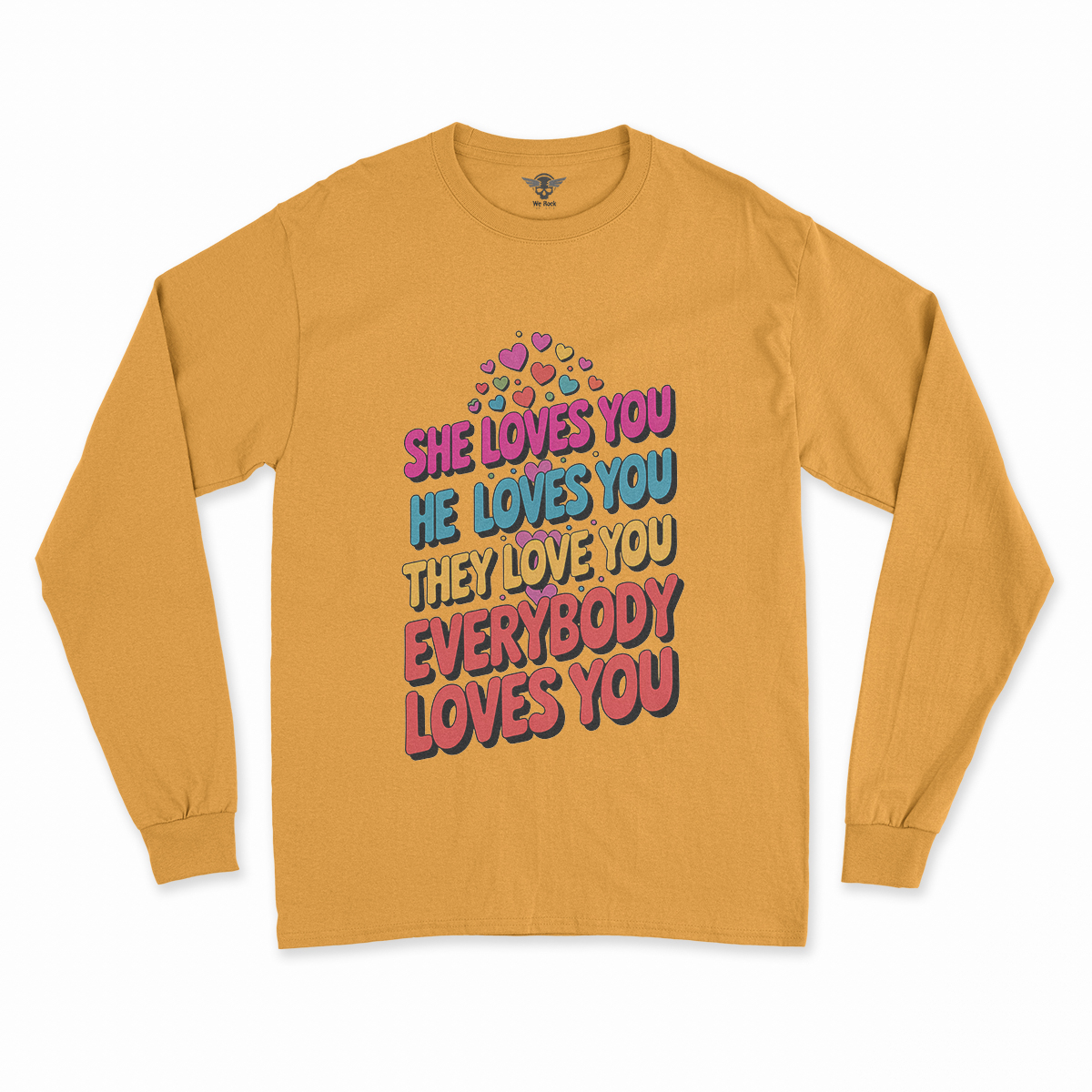 Love Love Love — 1960s Pop Art Rock Heritage Tee — Design III