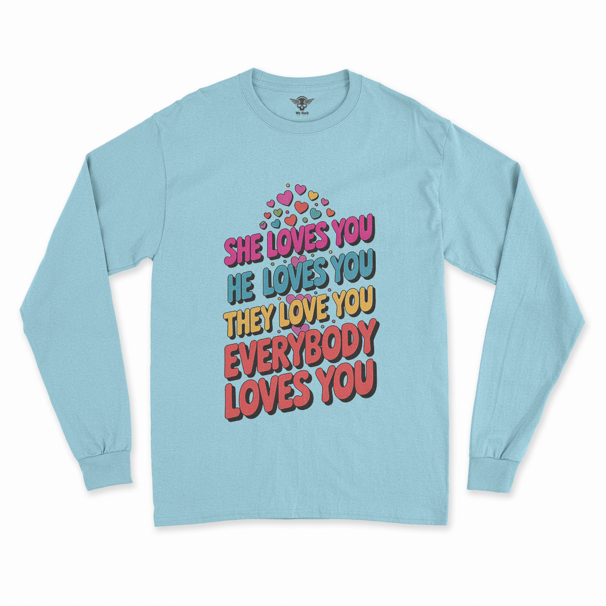 Love Love Love — 1960s Pop Art Rock Heritage Tee — Design III