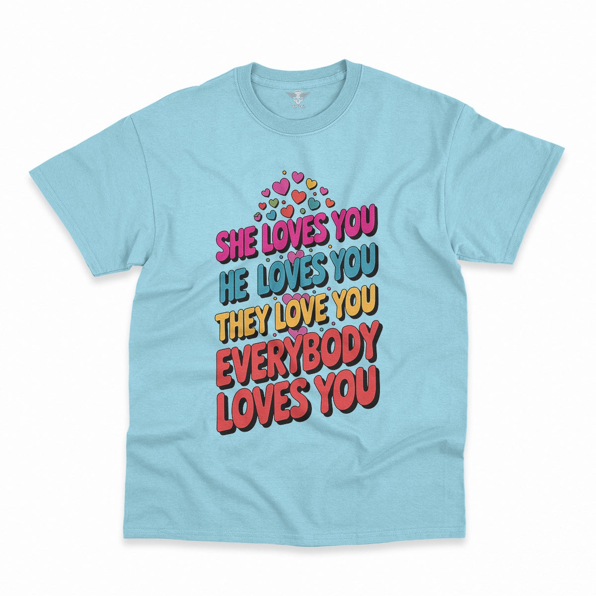 Love Love Love — 1960s Pop Art Rock Heritage Tee — Design III