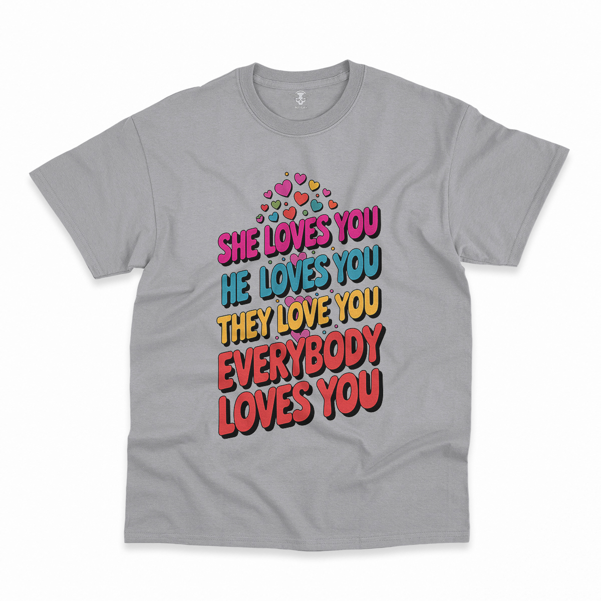 Love Love Love — 1960s Pop Art Rock Heritage Tee — Design III
