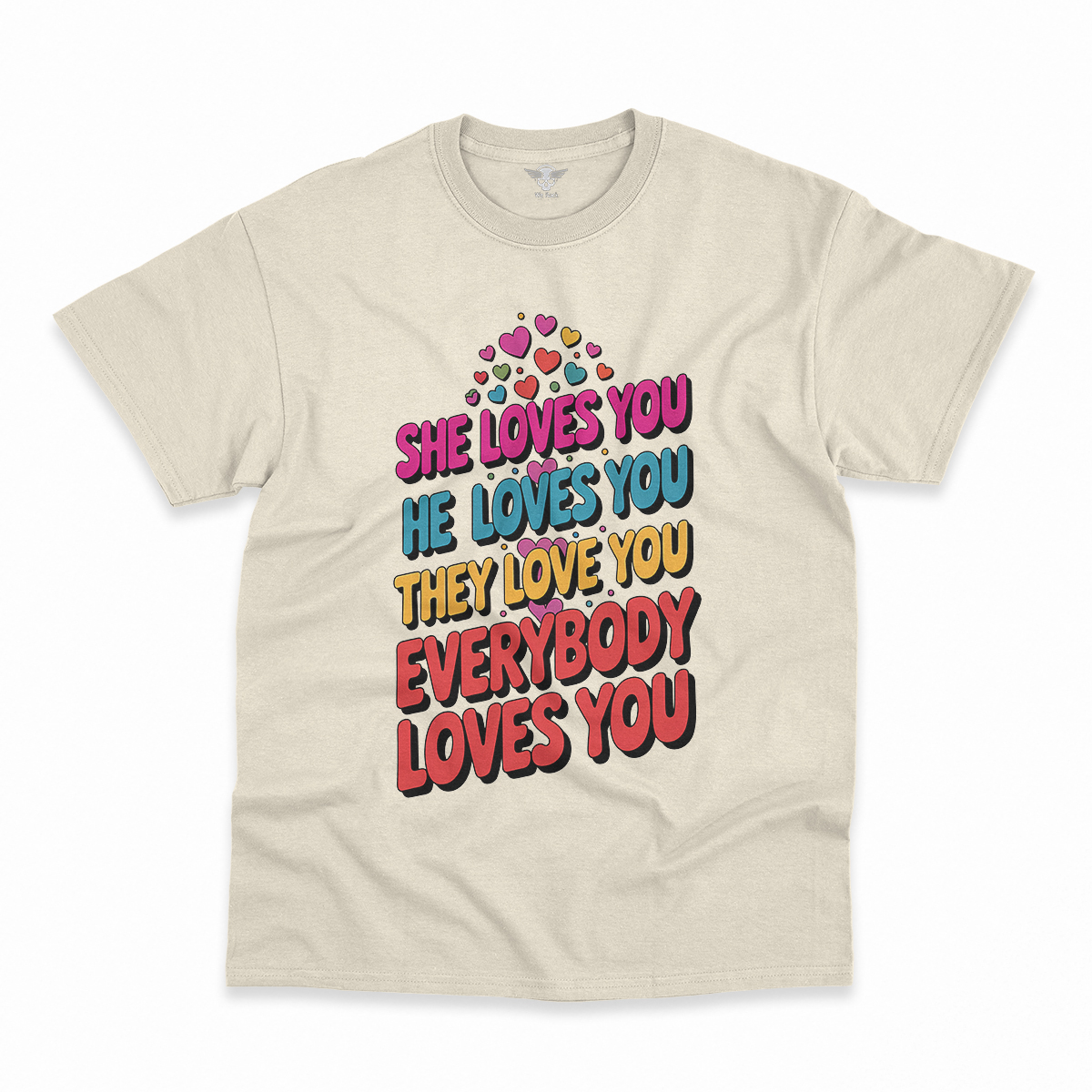 Love Love Love — 1960s Pop Art Rock Heritage Tee — Design III
