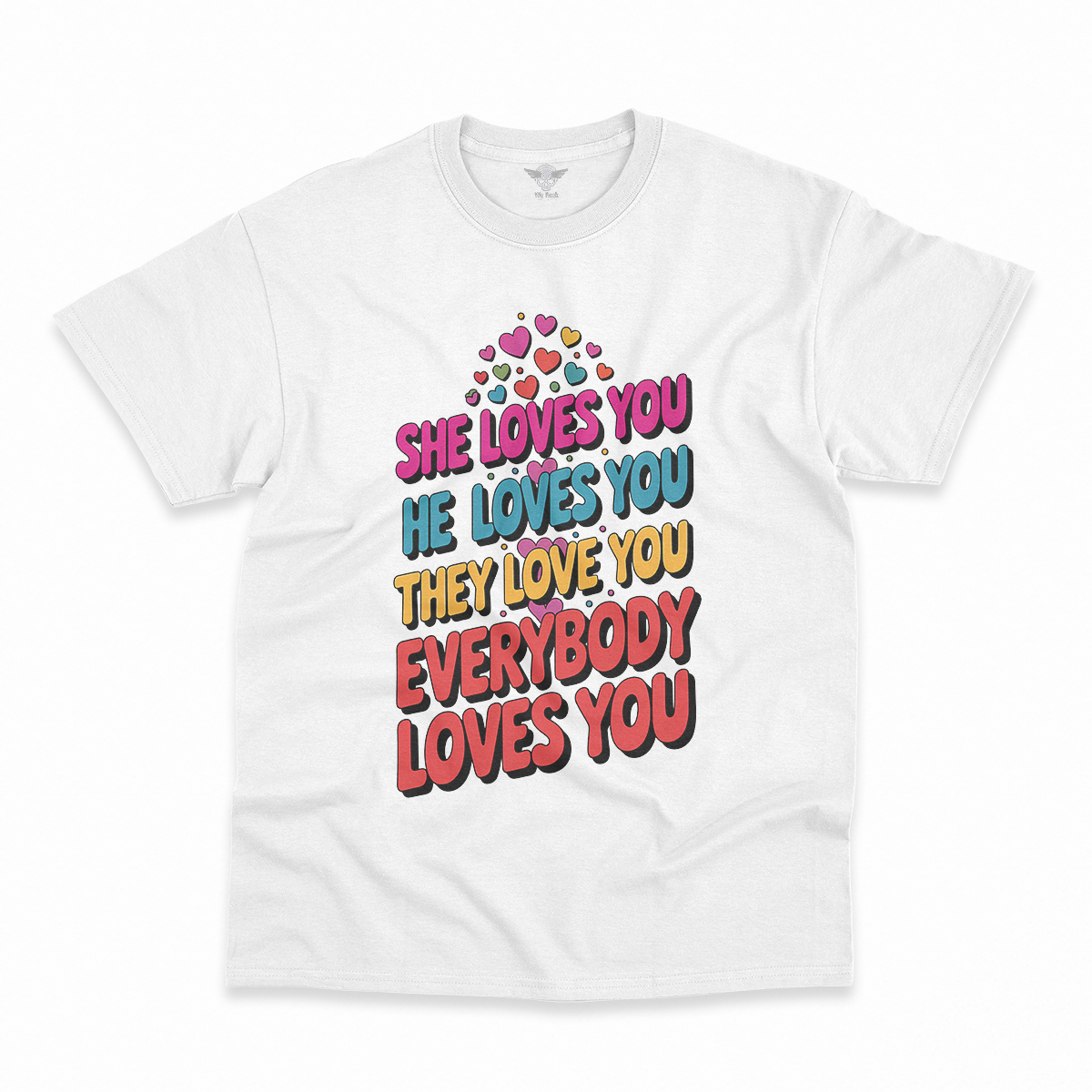 Love Love Love — 1960s Pop Art Rock Heritage Tee — Design III