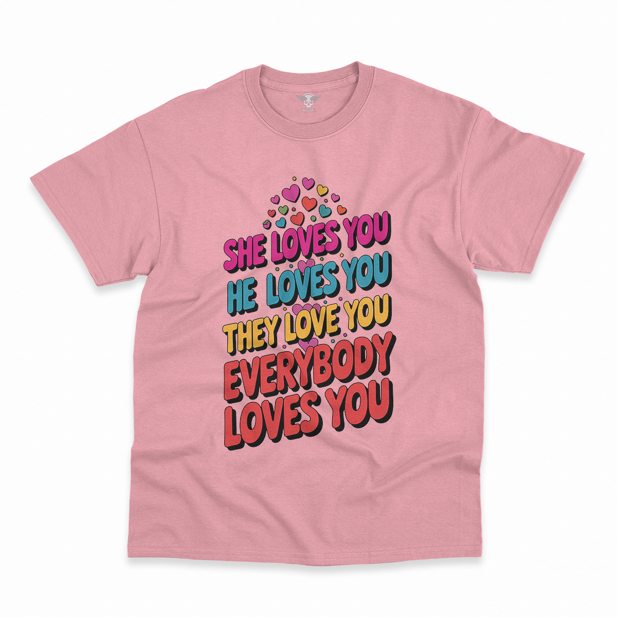 Love Love Love — 1960s Pop Art Rock Heritage Tee — Design III