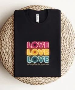Love Love Love — 1960s Pop Art Rock Heritage Tee