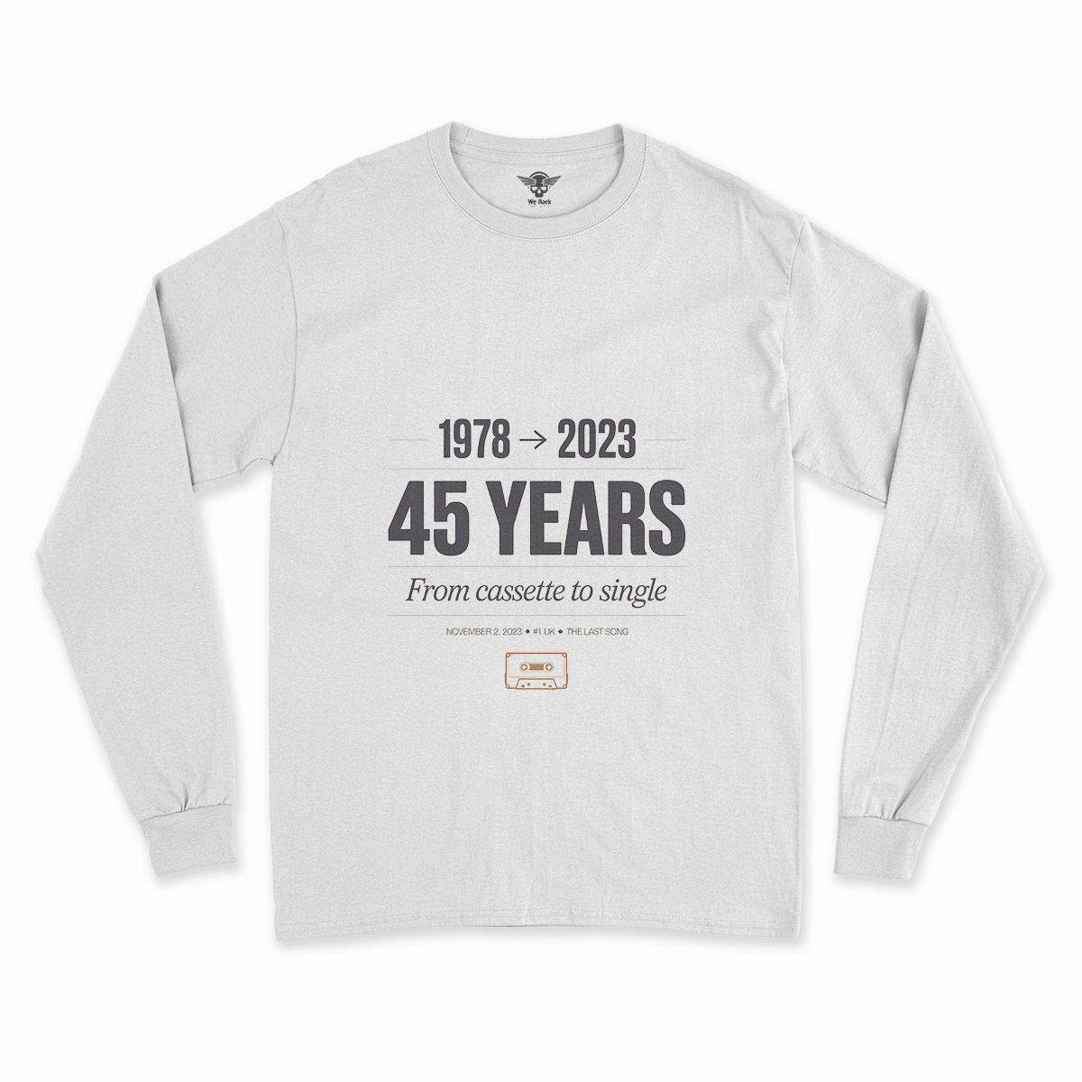 Now and Then — The Last Song 1978 to 2023 Rock Heritage Tee — Scholar Edition