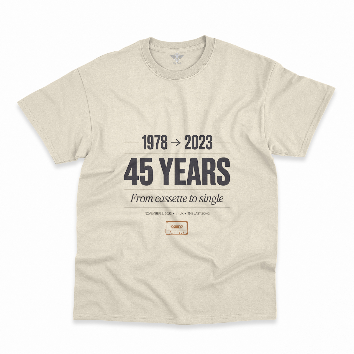 Now and Then — The Last Song 1978 to 2023 Rock Heritage Tee — Scholar Edition