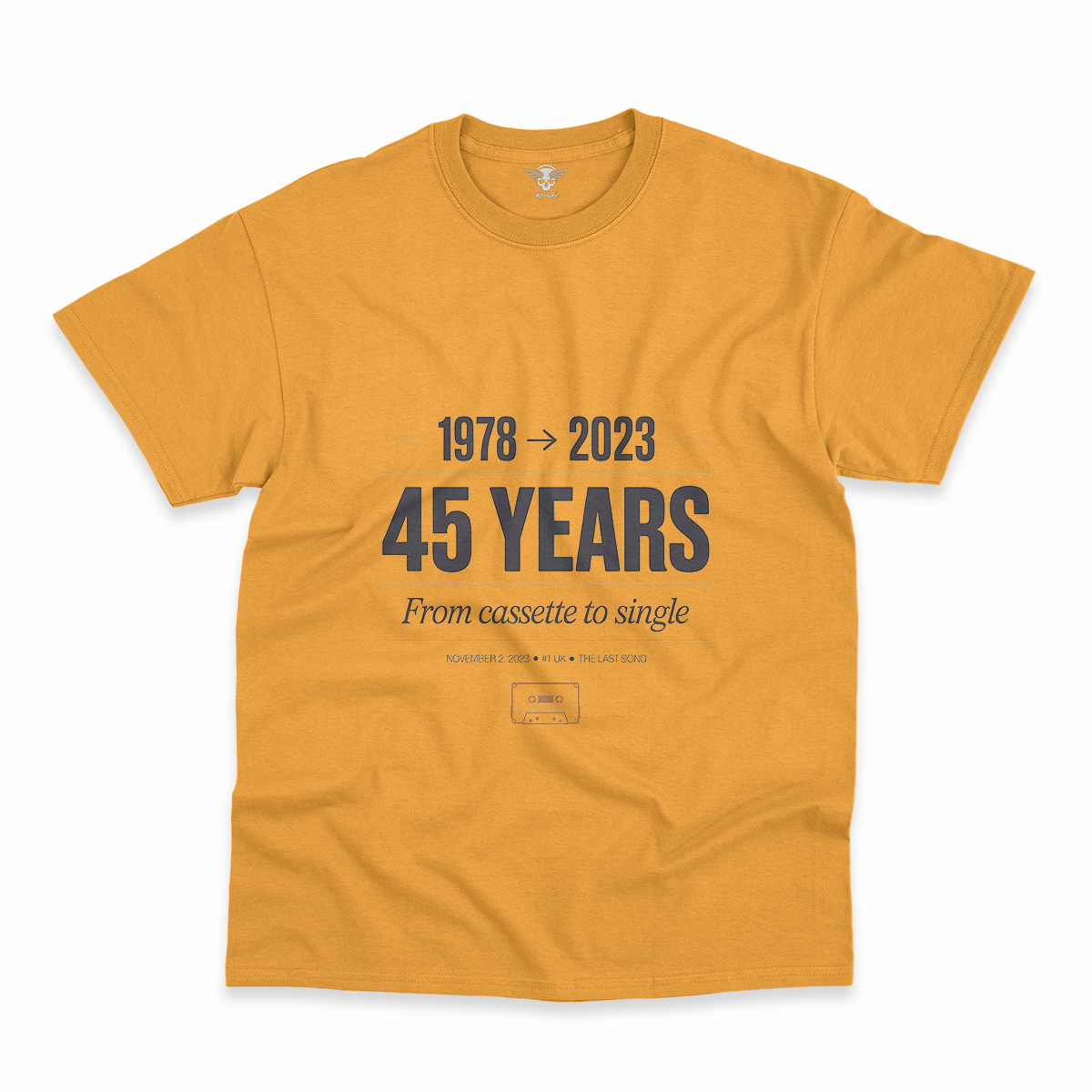 Now and Then — The Last Song 1978 to 2023 Rock Heritage Tee — Scholar Edition