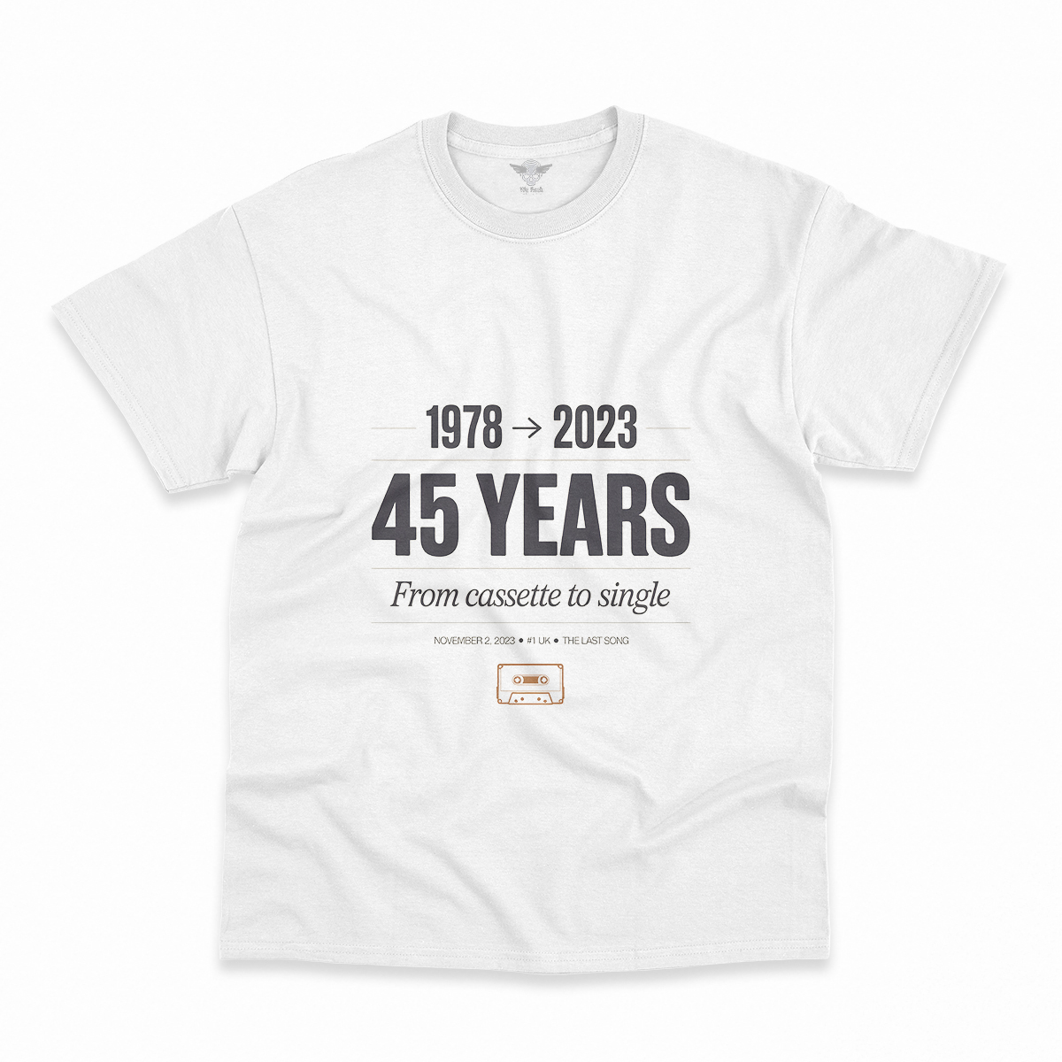 Now and Then — The Last Song 1978 to 2023 Rock Heritage Tee — Scholar Edition
