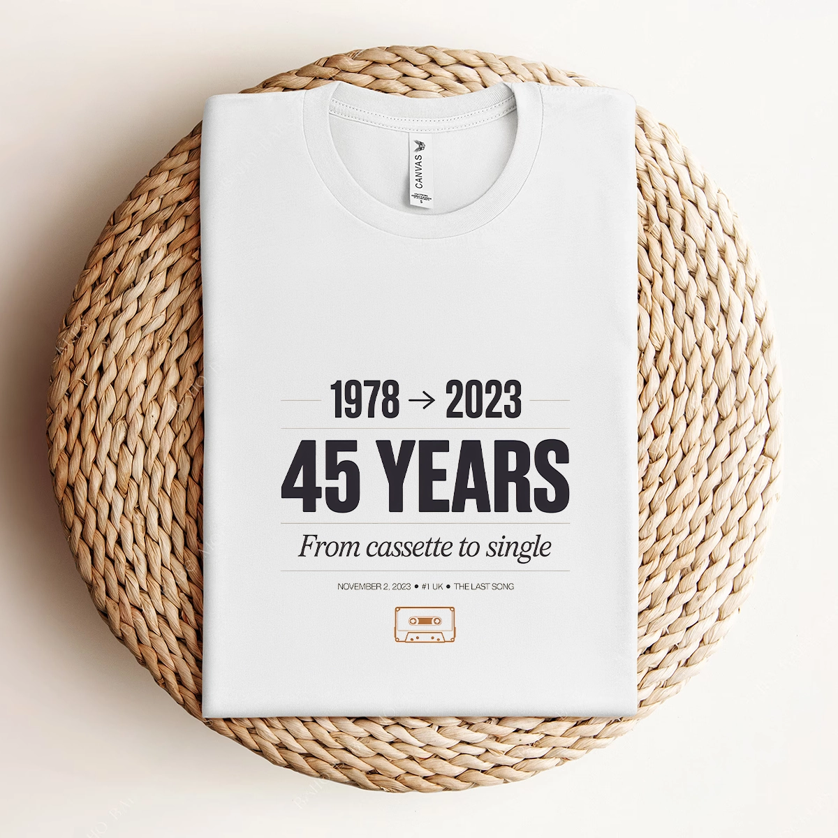 Now and Then — The Last Song 1978 to 2023 Rock Heritage Tee — Scholar Edition