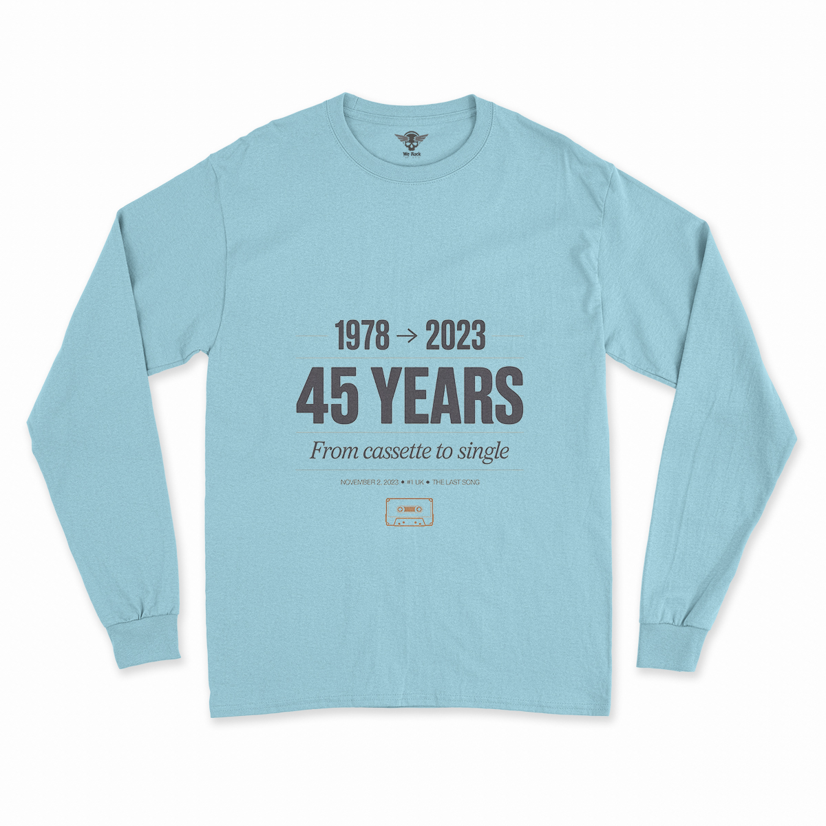 Now and Then — The Last Song 1978 to 2023 Rock Heritage Tee — Scholar Edition