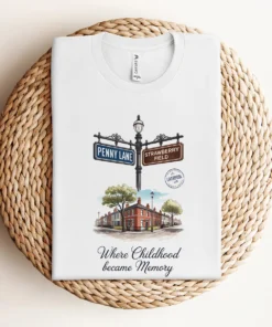 Penny Lane ↔ Strawberry Field — Liverpool L18 Heritage Tee — Design I