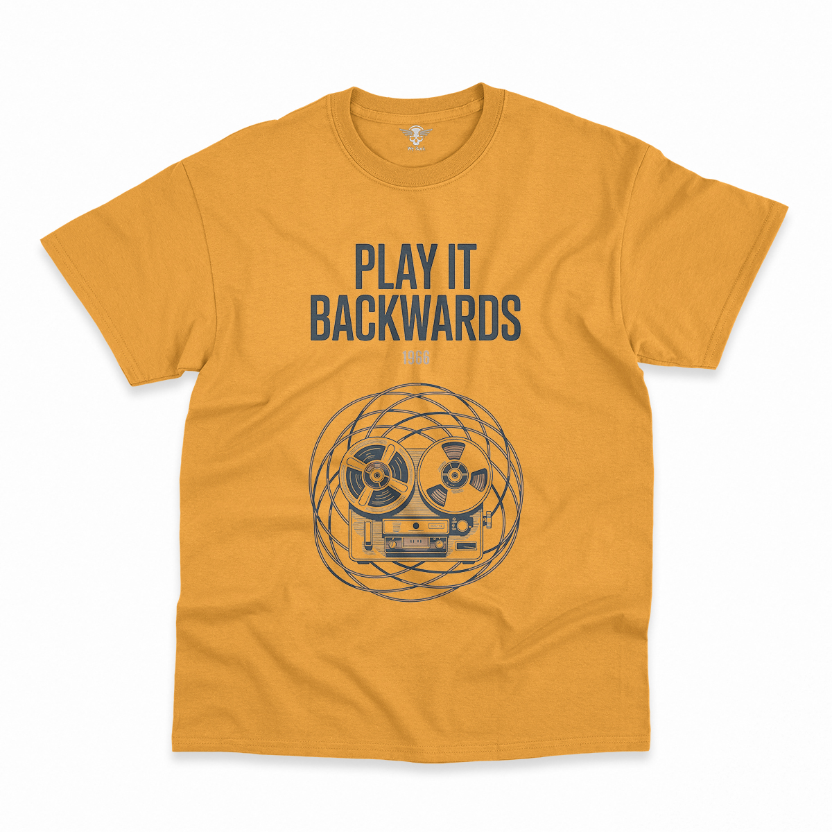 Play It Backwards — 1966 Tape Experiment Rock Tee — Design II