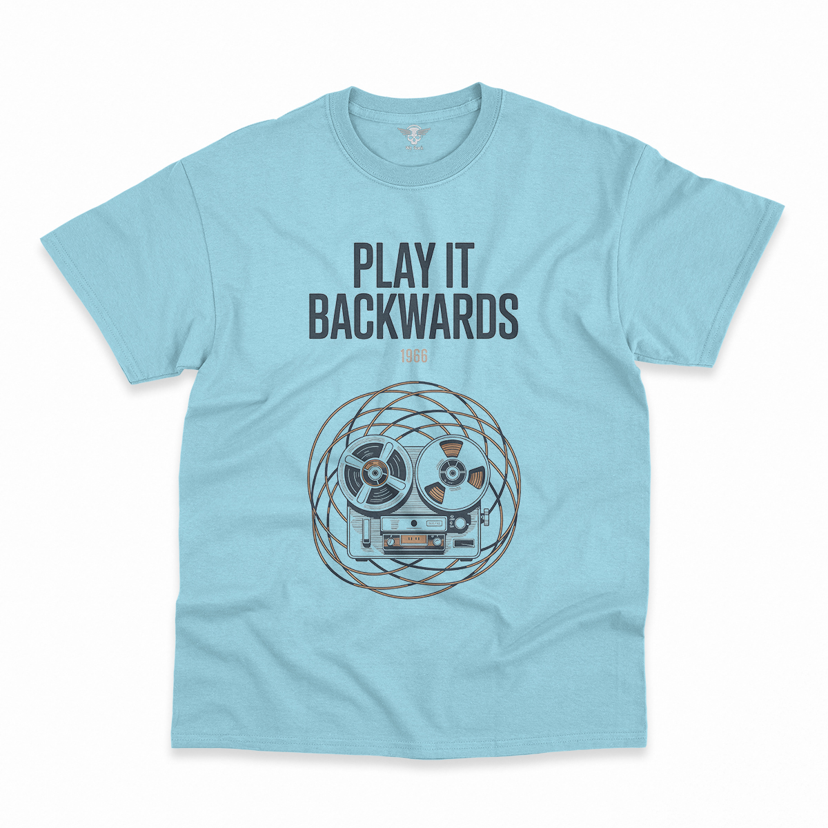 Play It Backwards — 1966 Tape Experiment Rock Tee — Design II