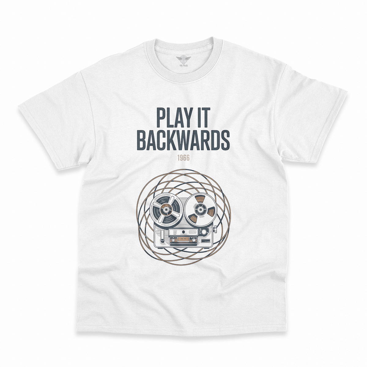 Play It Backwards — 1966 Tape Experiment Rock Tee — Design II