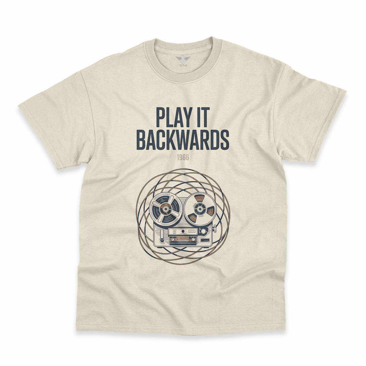 Play It Backwards — 1966 Tape Experiment Rock Tee — Design II