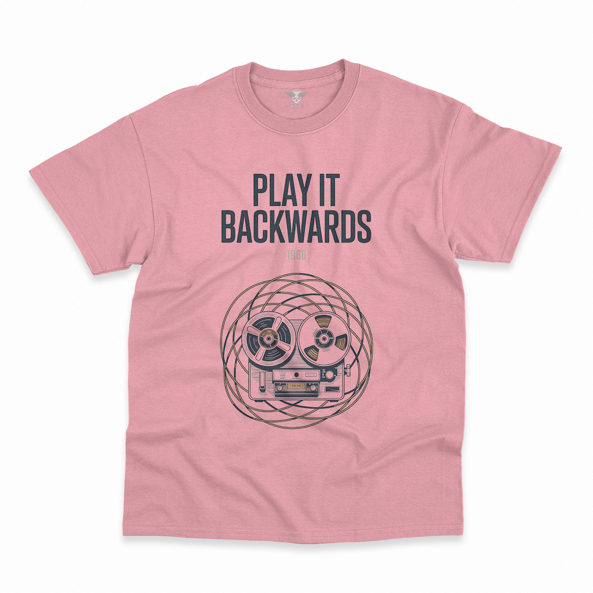 Play It Backwards — 1966 Tape Experiment Rock Tee — Design II